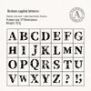 Retro Wooden English Letter Stamp for Handcrafted Decoration and Material Symbol Engraving