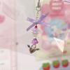 Butterfly Heart Bead Pendant Phone Charm Hangings Rope Cute Phone Chain Strap Bag Decoration Lanyard Keychain Accessory