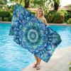 1PC Mandala Patterns Print Beach Towel Quick-drying Towel Suitable for Seaside Pool Camping Vacation Yoga For Family Friends