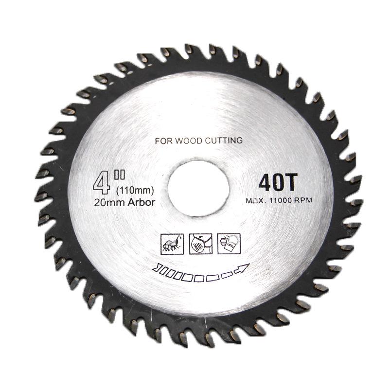 4" 40-Tooth Carbide Woodworking Saw Blade 110x20x40T