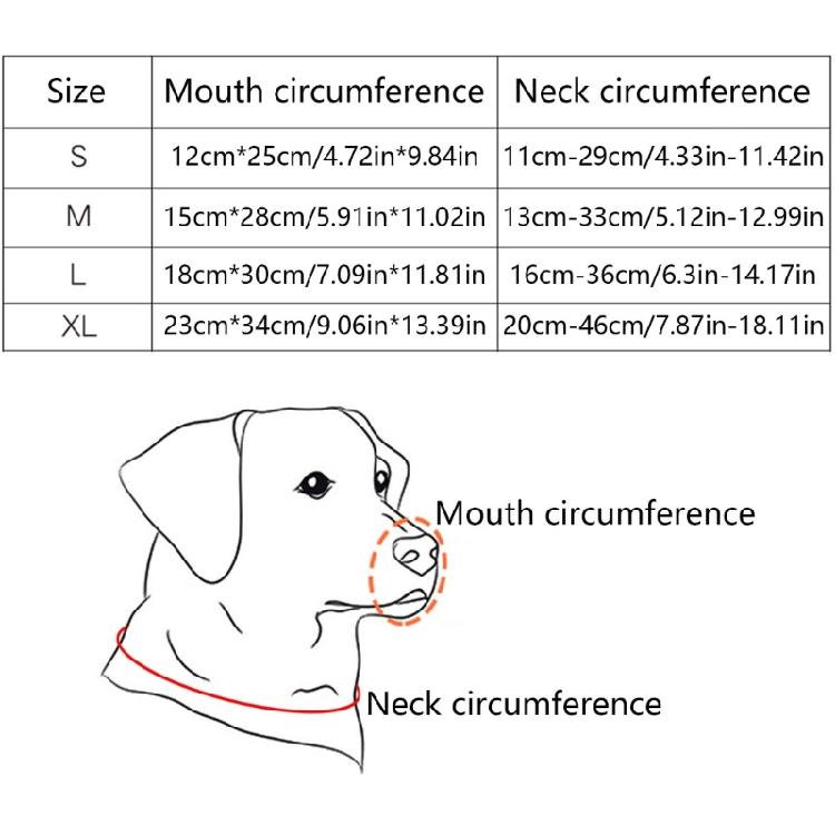Anti-Chewing Breathable Dog Muzzle Mouth Guard Stop Biting and Chewing