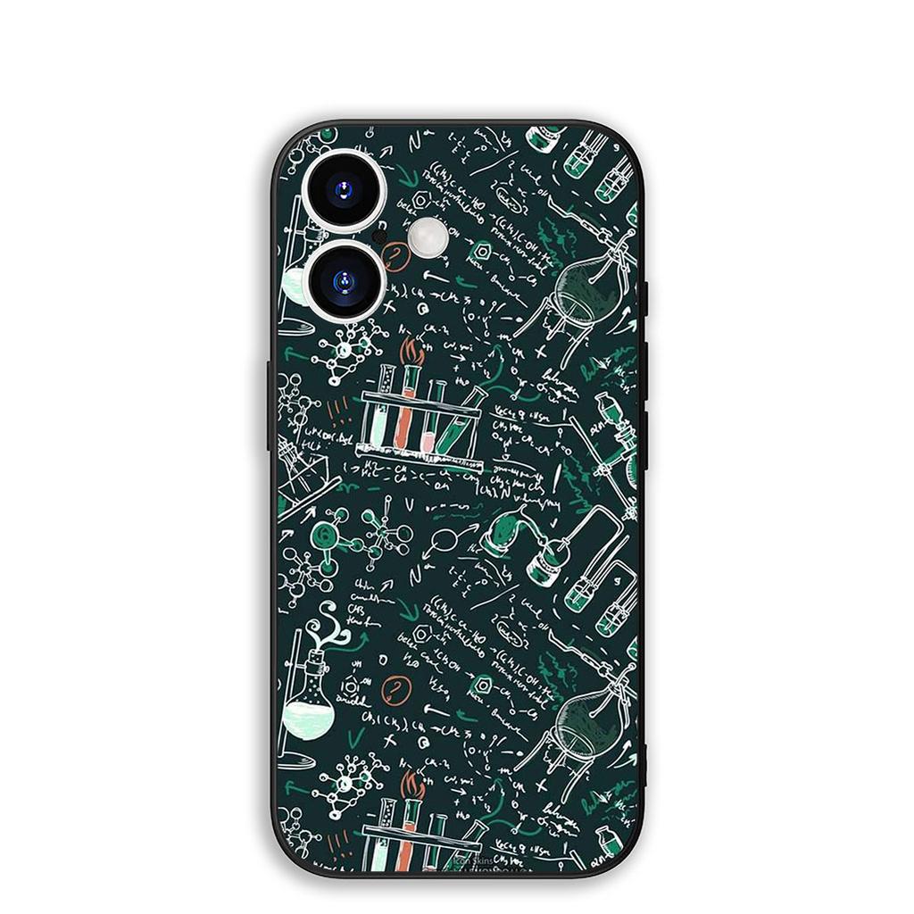 Cover for Apple iPhone 16 15 14 11 Pro Max 6 7 8 Plus + SE2 SE3 SE 2022 2020 8+ Phone Case Chemistry Science Chemical Maths