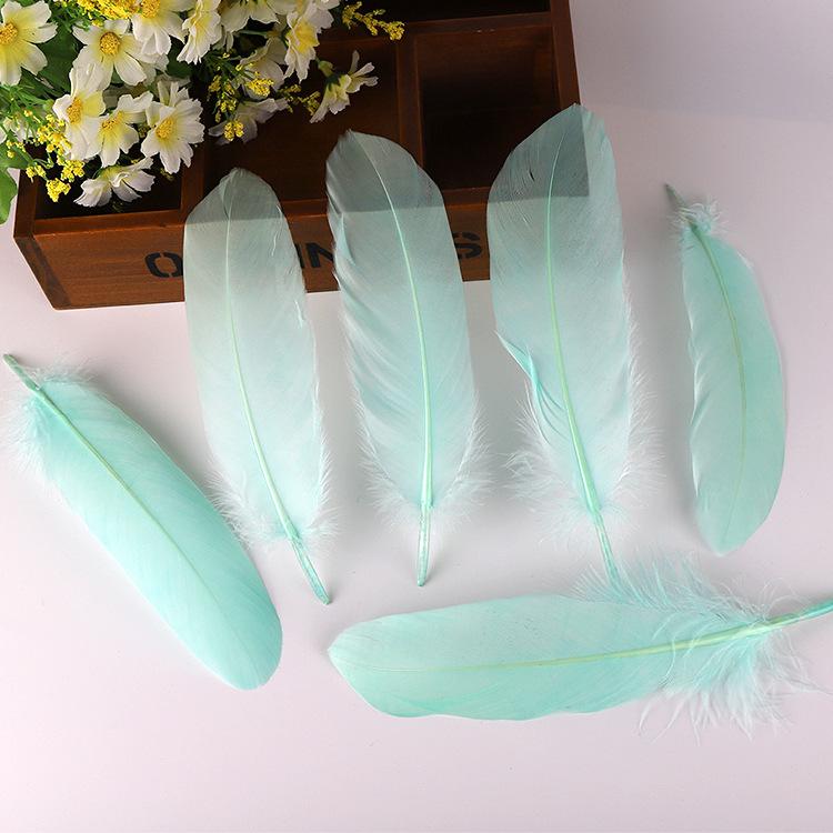 50Pcsdiy Goose Feather Hard Big Floating Feathers Wedding Children Handmade Decorative Materials Dream Catcher Feathers