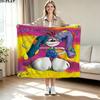 1PC Diddl Custom Name Patterned Flannel Blanket Suitable For All Seasons for Home Decor Warmth and Comfort Gifts Holiday Present