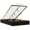 Ottoman Bed with Mattress Black 120x190 cm Velvet