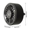 Car Vent Fan USB Car Fan For Air Vent Portable Cooler Device With Colorful Light Scent Decoration For Truck RV Van Room Home