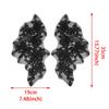 Black Cloth Sticker Three-Dimensional Mesh Yarn, Beaded Sequins, Flower Applique Clothing, Evening Dress, Performance Clothing