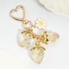 Sweet and Cute Semi-Transparent Strawberry Flower -Shaped Bag Charm Bag Charm