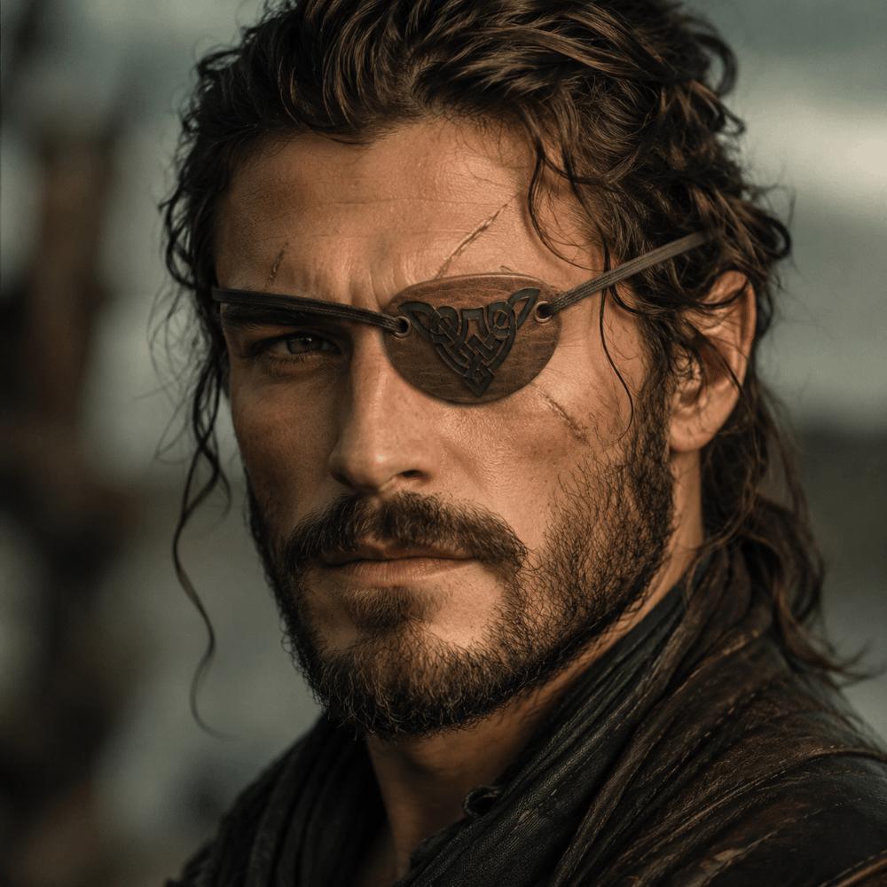 Brass Rivets Pirate Eye Patch Vintage Cosplay Accessory Creative Eye Mask Medieval Costume