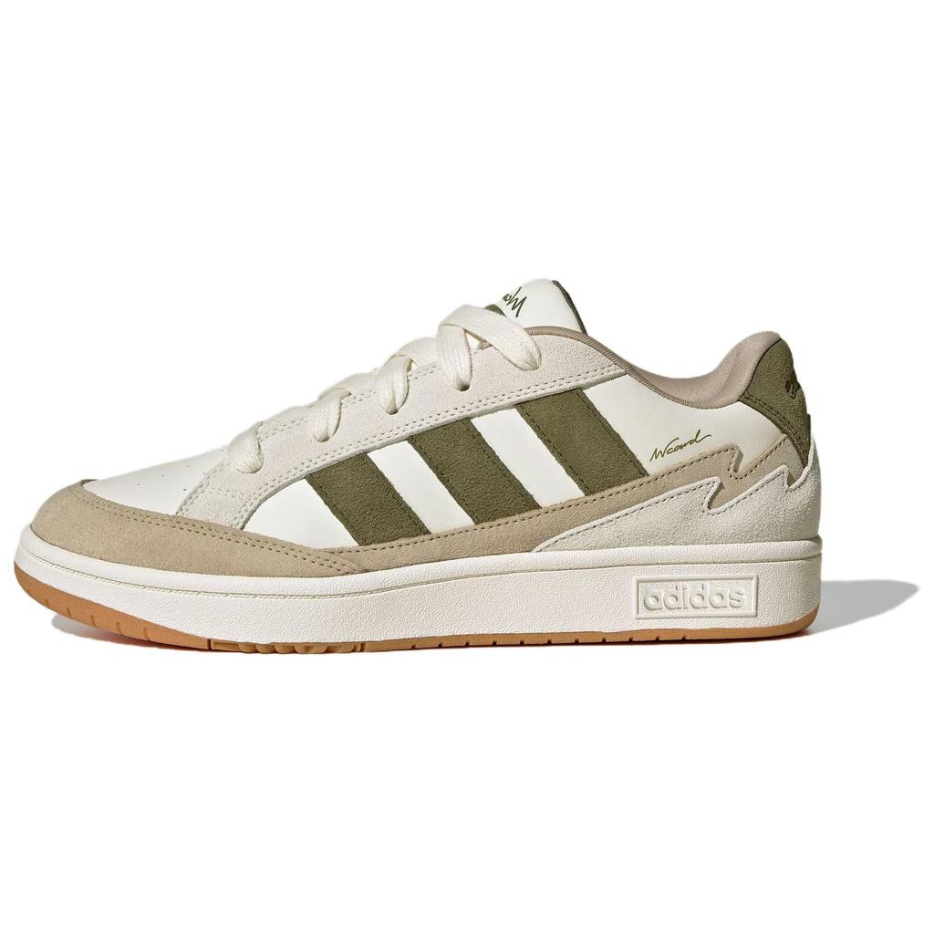 New Adidas WCARD ADV Anti Slip Wear Resistant Low Top Skateboard Shoes Unisex White Green Brown JR8358