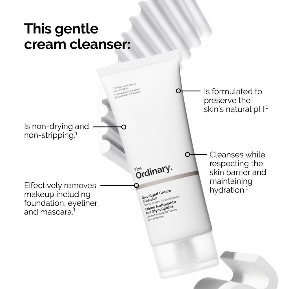 The Ordinary Glycolipid Cream Facial Cleanser 5.07 Oz