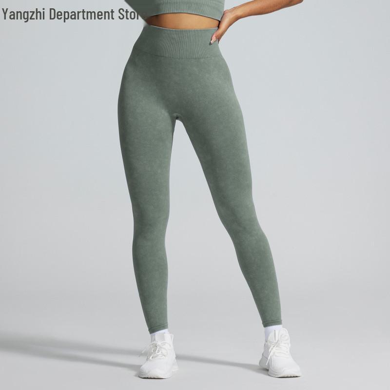 European High-Waist Peach Butt Lift Yoga Pants - Quick Dry, Slimming & Tight Fit for Running & Fitness