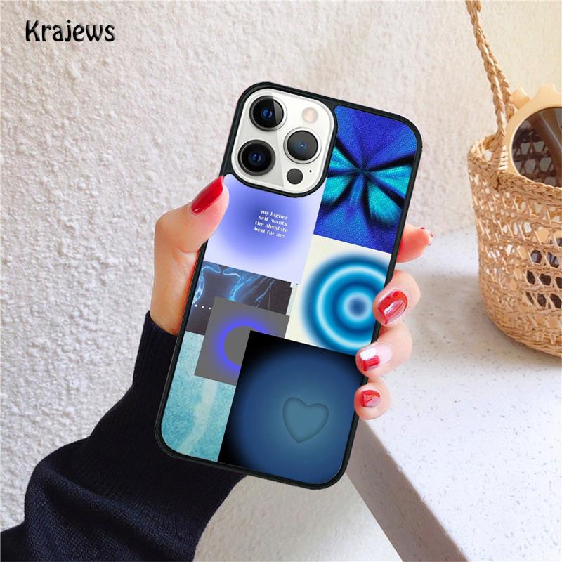 art pastel icons positive words Phone Case For iPhone 17 Air 16 15 14 Max Plus 11 12 13 Pro Max Phone Cover Fundas