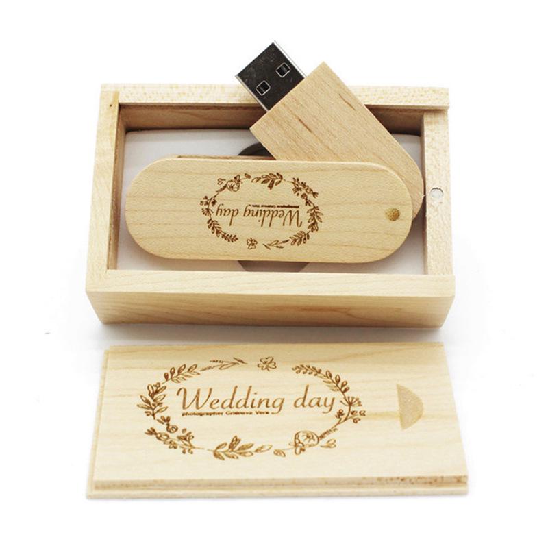Bamboo & Wood 32GB USB Flash Drive with Custom Logo - Perfect for Graduation Souvenirs & Promotional Gifts