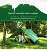 Square Canopy 3-4 Person Waterproof Sunshade Tent with UV Protection and Silver Coated Ground Sheet