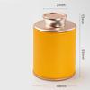Small Kraft Paper Tea Canister with Round Airtight Double Lid Mini Kitchen Tea Canister Container for Leaf Coffee Spices Herbs