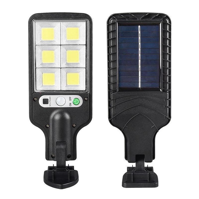 

72COB Solar Outdoor Led Courtyard Wall Lamp Human Body Induction Garden Terrace Garage Door Street Lamp black