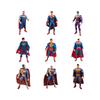 Justice League Superman Robin Car Mount Action Figure Toy Model, Comic Hero Superman Series, Collectible Display Desk Decor