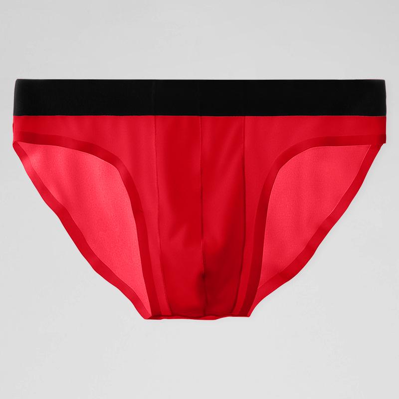 Men's Ice Silk Seamless Breathable Triangle Underwear - Ultra-Thin, Transparent, Sexy Summer Shorts