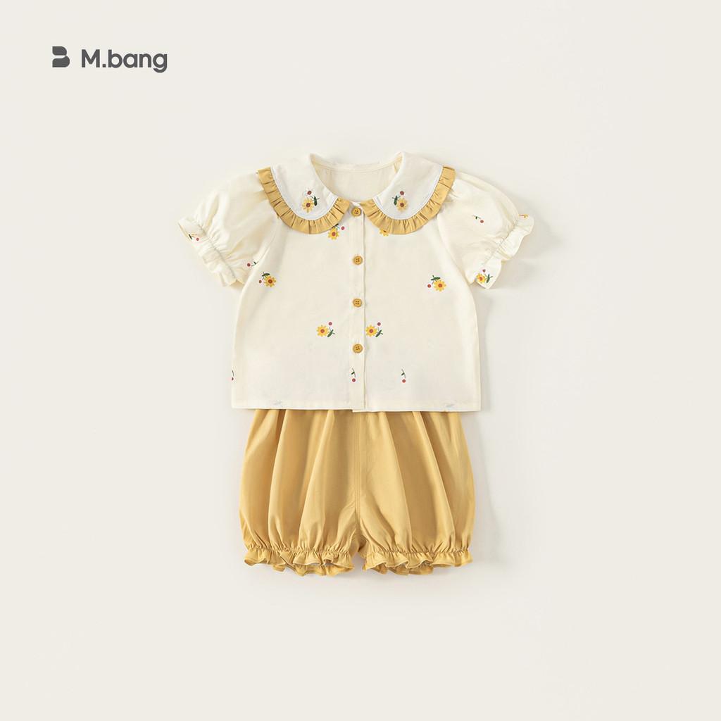 Girl Spring Kids Clothing Cotton Long Sleeve Floral Pattern Twopiece Suit For Children