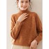 Women's High Neck Heavyweight Marled Cashmere Sweater - New Autumn/Winter Three-Ply Knitwear Arrival