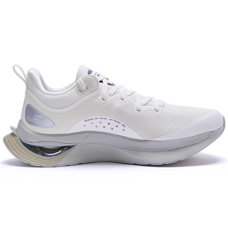 Anta Fabric Cushioning Slip Resistant Abrasion Resistant Breathable Lightweight Rebound Low Top Running Shoes Men's 112215680A-3
