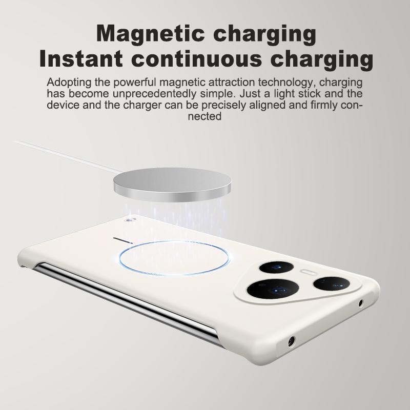 Ultra Thin PC Matte Frameless Case For Huawei Pura 80 70 Ultra P60 P50 P40 Mate 70 60 50 40 30 Pro Magnetic Shockproof Cover