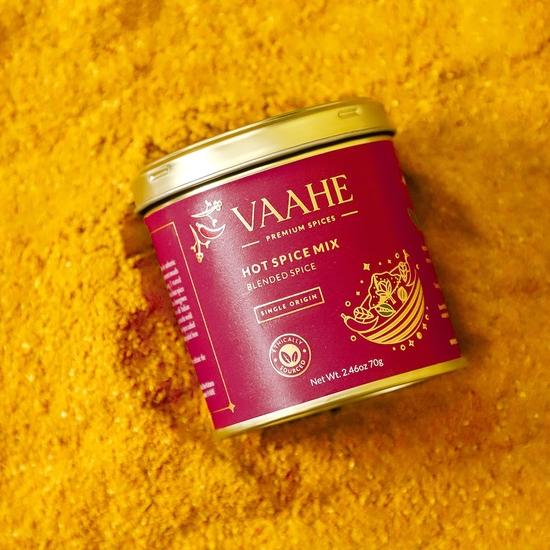 VAAHE Kitchen King/Hot Spice Mix | Hot and Fiery Spice Blend | Freshly Ground and Packed | 100% Pure and Natural | Premium Tin Box (70 Gm)