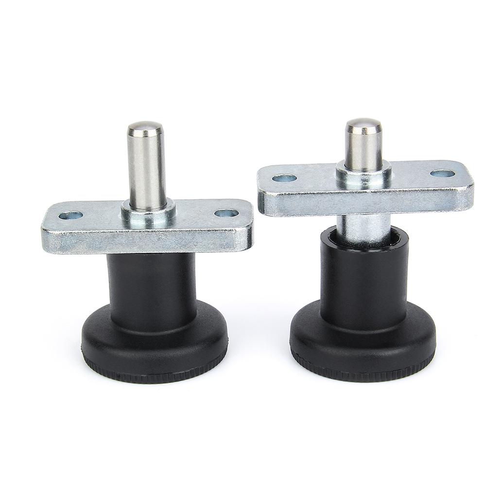 3 Colors Plastic Knob Steel Pin Plate Mount Lock-Out Hand Retractable Spring Plungers Indexing Plungers With Steel Plunger Pin