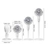 Standing Fan 180 Degree Manual Vertical Oscillating Fan Quiet Floor Fan with Remote Adjustable Height 5 Speeds 8H Timer for Home Bedroom