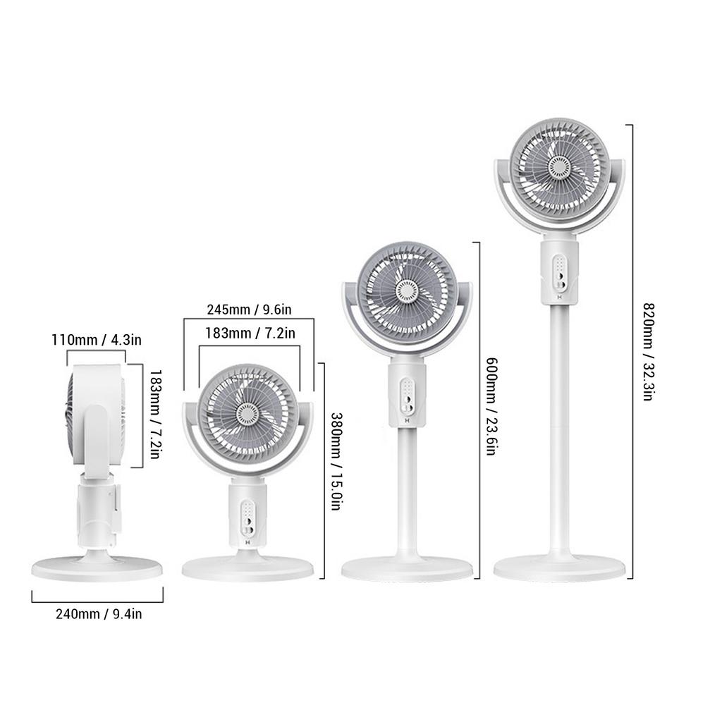 Standing Fan 180 Degree Manual Vertical Oscillating Fan Quiet Floor Fan with Remote Adjustable Height 5 Speeds 8H Timer for Home Bedroom