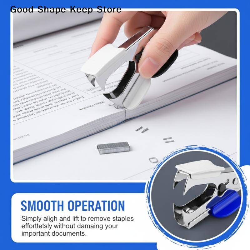 Labor Saving Staple Remover Set with Safety Lock for Office School Paper Organizer Convenient Tool