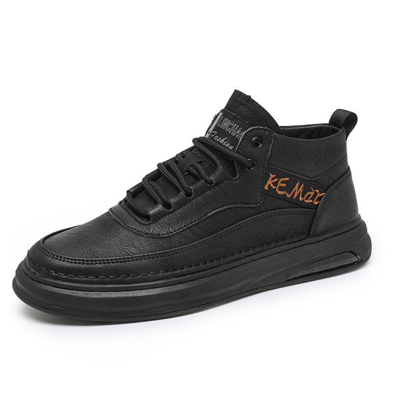 

Европейские американские популярные мужские высокие туфли модные оксфордские туфли мужские повседневные туфли на толстой подошве походные туфли бесплатная доставка 44 чёрный