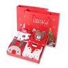 Women's Mid-Calf 3D Cartoon Christmas Socks Gift Box - Red Cotton Benming Year Collection for Autumn & Winter