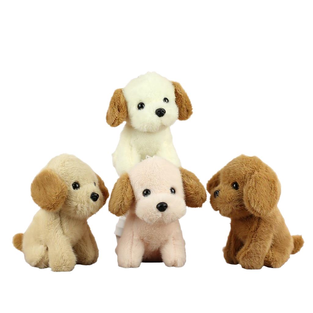 Custom Sitting Plush Dog Toy, Soft Fluffy Puppy Stuffed Doll