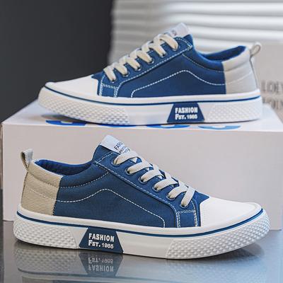 Summer New Men's Breathable Versatile Skateboarding Shoes Men's Soft Sole Casual Sports Fashion Canvas Shoes Student Flat Shoes