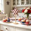 Star Shaped Stuffed Tabletop Ornament Fabric Craft Decorative Piece for Desk Shelf Dining Room Scene Display 13x22cm