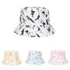 Versatile Hat Style Retro Tie Dye Printing Womens Sunshade Fishermans Hatscaps