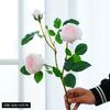 New 3-head moisturizing rose simulation flower wedding home living room decoration ornament