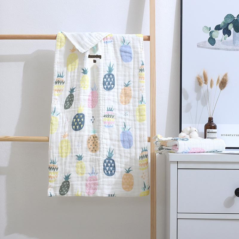 100% Baumwolle Hohe Dichte Sechs Lagen Mull Babyhandtuch, Groß 35x75cm. Perfekt für Säuglinge, kleine Bäder und zum Pucken.