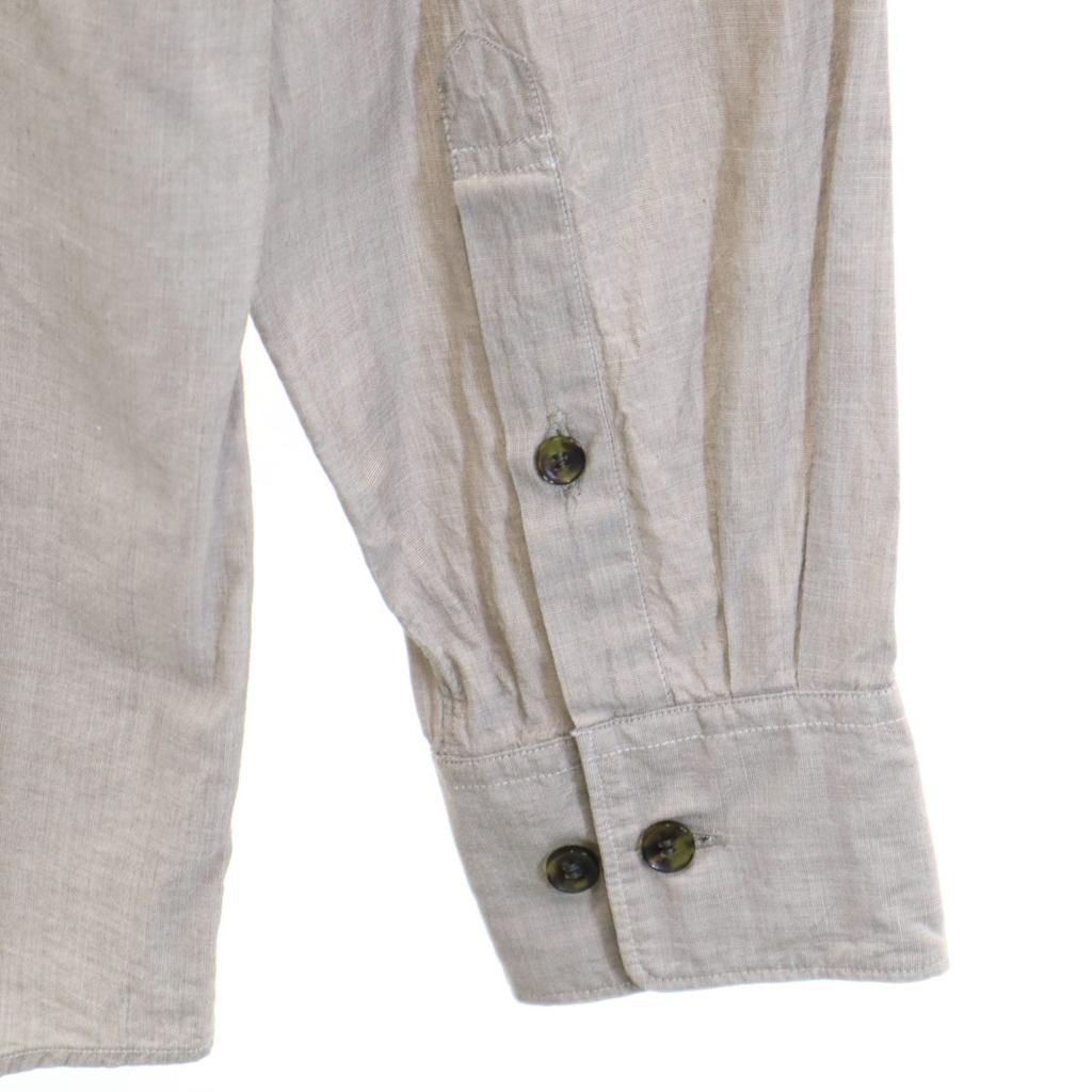 beautiful people Silk Blend Long Sleeve Shirt 40 Gray Men's Used