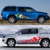 Auto Grafiken Berg Aufkleber für Volkswagen Amarok Toyota Hilux Dodge RAM Isuzu Dmax GWM Poer Nissan Navara Pickup Dekor Aufkleber