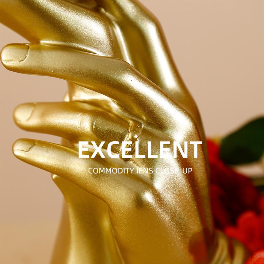Creative Resin Sculpture Hand-Held Rose Desktop Modern Living Room Study Statue Figurines Crafts