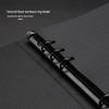 Minimalist Black A5 PU Leather Loose-Leaf Notebook with Black Card Paper Inner Pages