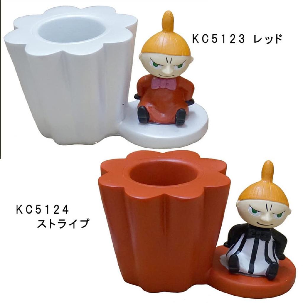 MOOMIN Yura Yura Doll Little My Mini Pen Stand Stripe - KC-5124