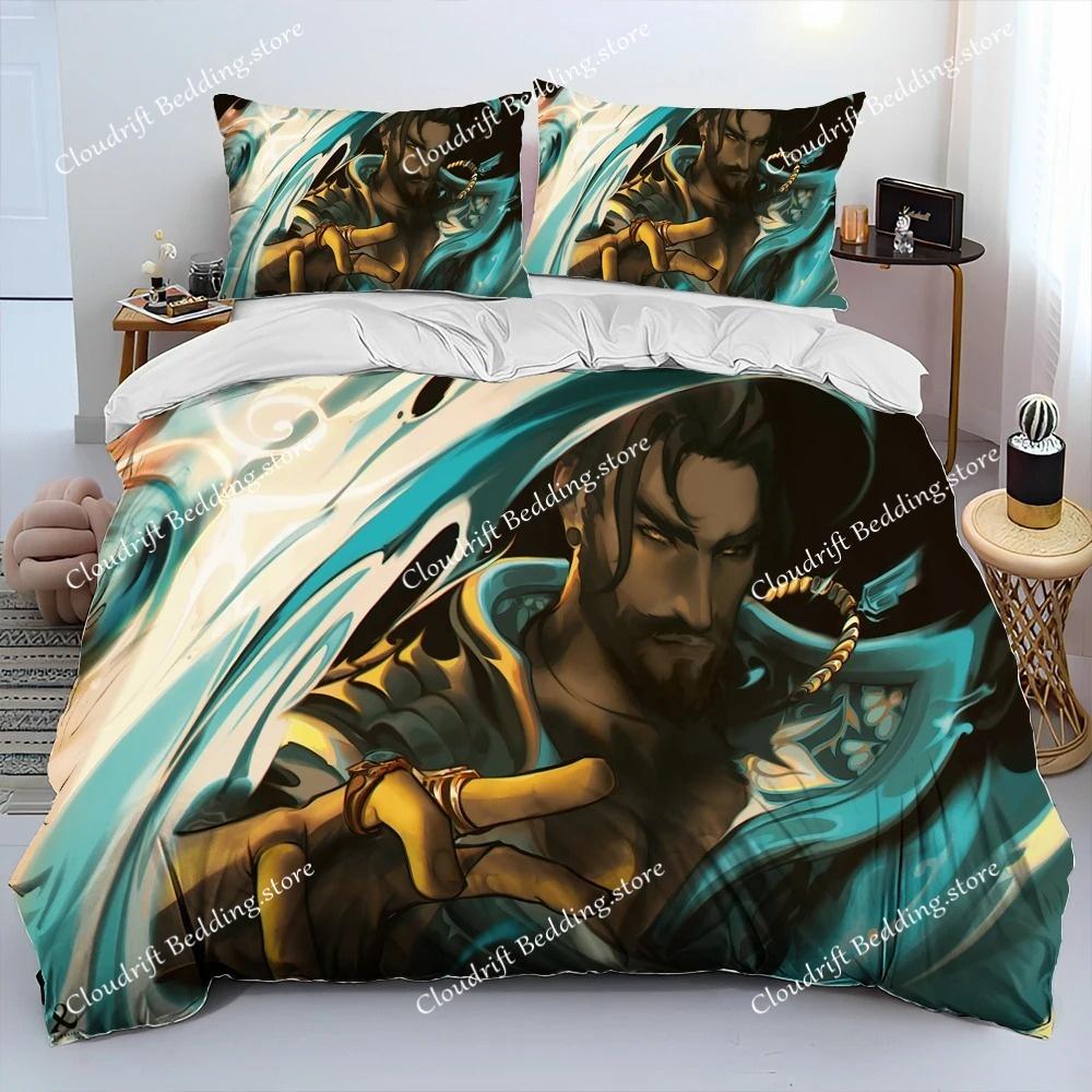 3D VALORANT Game Gamer Cartoon Comforter Bedding Set,Duvet Cover Bed Set Quilt Cover Pillowcase,king Queen Size Bedding Set Kids