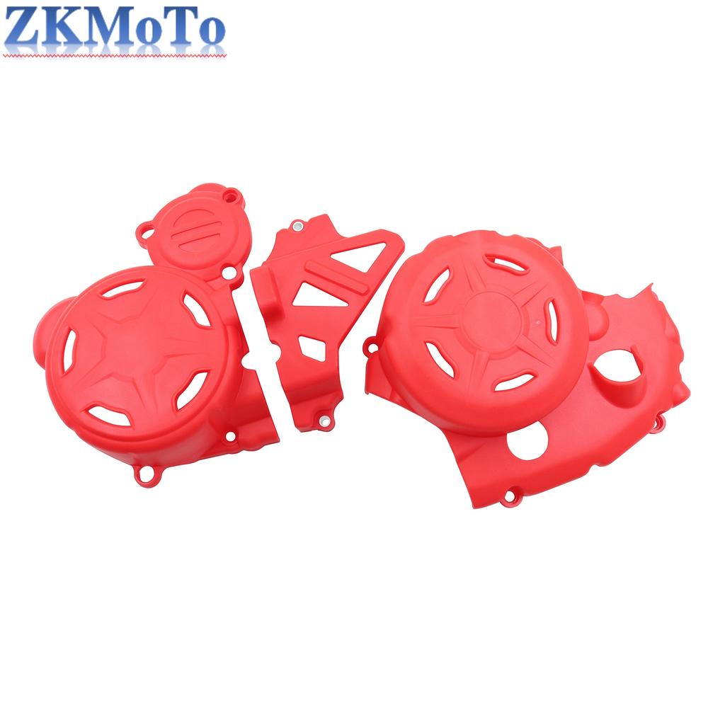 Motorcycle Engine Clutch Guard Water Pump Cover Ignition Protector For KEWS K16 K23 For Kayo T4 For Hengjian S6 S7 For YB300H