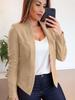 2023 Women's Solid Color Long-Sleeve Cardigan - Casual Autumn Jacket