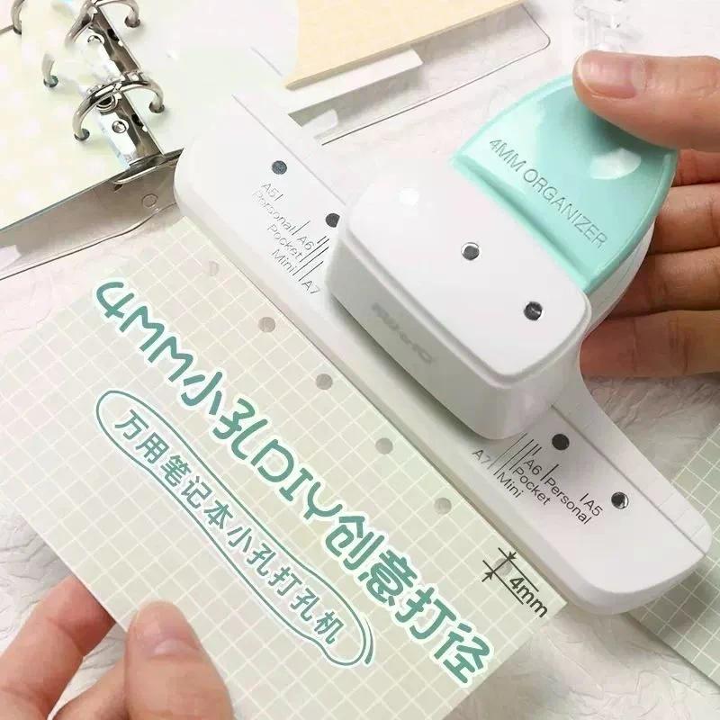 3/6/9Hole Paper Puncher Loose Leaf Hole Punch Daily Planner Adjustable For A5 A6 Size 8 Sheet Capacity Notebooks Scrapbooking