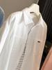 2026 Trendy Women's Washed Cotton Long-Sleeve Shirt Jacket for Spring & Summer - Sun Protection Commuting Wear